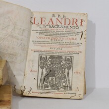 Amazing collection weathered vellum books, Spain/Italy 17/18th century