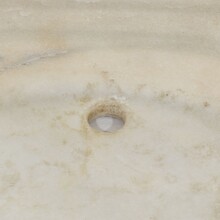 Hand carved white marble water basin, Italy circa 1750-1800