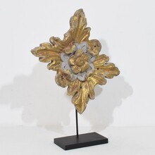 Baroque carved wooden ornament, Portugal circa 1750