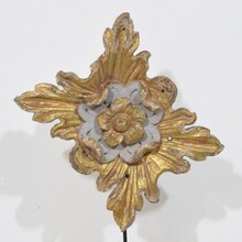Baroque carved wooden ornament, Portugal circa 1750