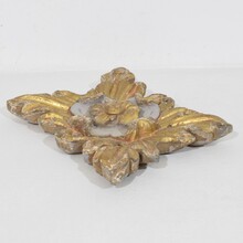 Baroque carved wooden ornament, Portugal circa 1750