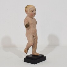 Baroque carved wooden baby jesus/nino/santo figure, Spain circa 1650-1750