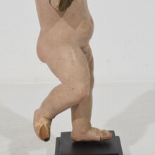 Baroque carved wooden baby jesus/nino/santo figure, Spain circa 1650-1750