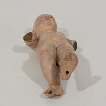 Baroque carved wooden baby jesus/nino/santo figure, Spain circa 1650-1750