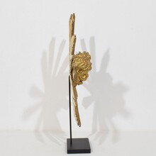 Baroque style giltwood sunburst with angelheads, Italy circa 1880-1900