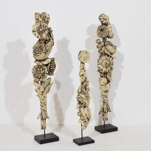 Collection neoclassical carved wooden ornaments, France circa 1780