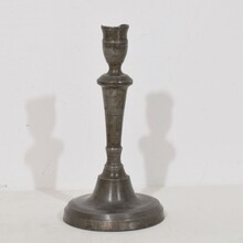 Collection pewter candleholders, France circa 1750-1850