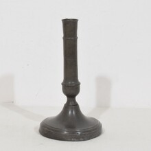 Collection pewter candleholders, France circa 1750-1850