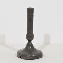 Collection pewter candleholders, France circa 1750-1850