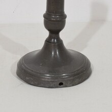 Collection pewter candleholders, France circa 1750-1850