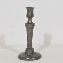 Collection pewter candleholders, France circa 1750-1850