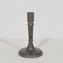 Collection pewter candleholders, France circa 1750-1850