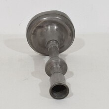 Collection of three pewter candleholders, France circa 1750-1850