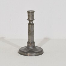 Collection of three pewter candleholders, France circa 1750-1850