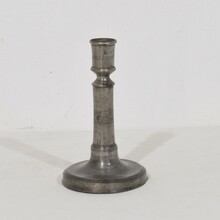 Collection of three pewter candleholders, France circa 1750-1850