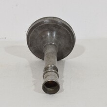 Collection of three pewter candleholders, France circa 1750-1850