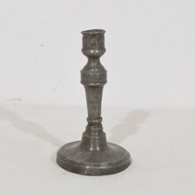 Collection of three pewter candleholders, France circa 1750-1850