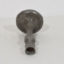 Collection of three pewter candleholders, France circa 1750-1850
