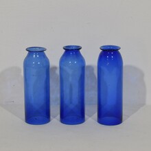 Collection of 3 glass lanterns, France circa 1900