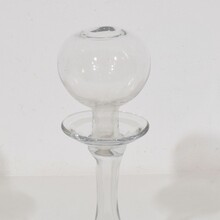 Collection of glass weaveroil lamps, France 1800-1900