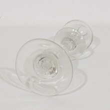 Collection of glass weaveroil lamps, France 1800-1900