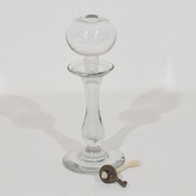Collection of glass weaveroil lamps, France 1800-1900
