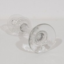 Collection of glass weaveroil lamps, France 1800-1900