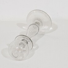 Collection of glass weaver oil lamps, France circa 1800-1900