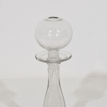 Collection of glass weaver oil lamps, France circa 1800-1900