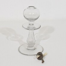 Collection of glass weaver oil lamps, France circa 1800-1900