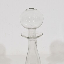 Collection of glass weaver oil lamps, France circa 1800-1900