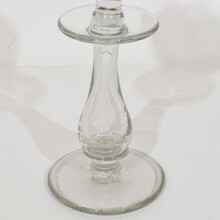 Collection of 3 glass weaver oil lamps, France circa 1800-1900