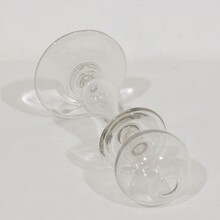 Collection of 3 glass weaver oil lamps, France circa 1800-1900