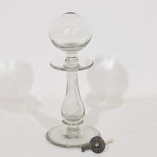 Collection of 3 glass weaver oil lamps, France circa 1800-1900