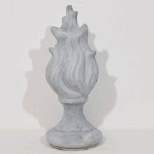 Collection of zinc flame roof finials, France circa 1850-1900