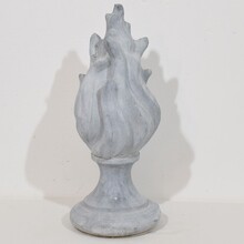 Collection of zinc flame roof finials, France circa 1850-1900