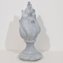 Collection of zinc flame roof finials, France circa 1850-1900