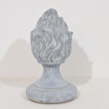 Collection of zinc flame roof finials, France circa 1850-1900