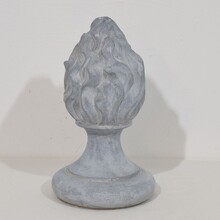 Collection of zinc flame roof finials, France circa 1850-1900