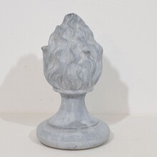 Collection of zinc flame roof finials, France circa 1850-1900