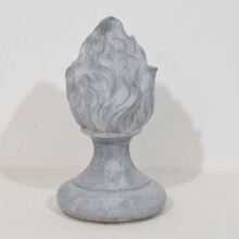 Collection of zinc flame roof finials, France circa 1850-1900