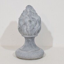 Collection of zinc flame roof finials, France circa 1850-1900