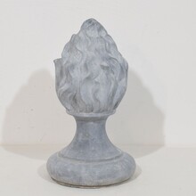 Collection of zinc flame roof finials, France circa 1850-1900