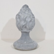 Collection of zinc flame roof finials, France circa 1850-1900