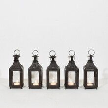 Collection of 5 metal lanterns, France circa 1850-1900