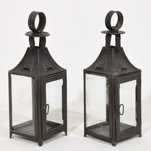 Collection of 5 metal lanterns, France circa 1850-1900