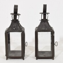 Collection of 5 metal lanterns, France circa 1850-1900