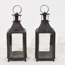 Collection of 5 metal lanterns, France circa 1850-1900