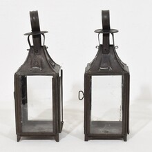 Collection of 5 metal lanterns, France circa 1850-1900