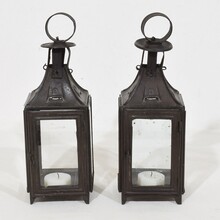 Collection of 5 metal lanterns, France circa 1850-1900